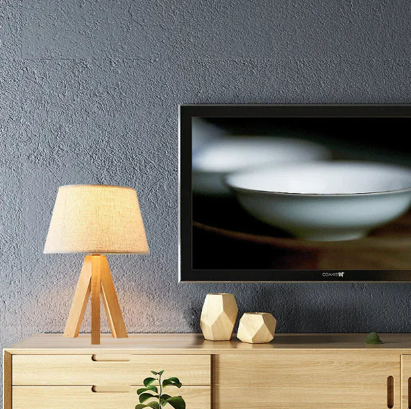 Modern Wood Tripod Light