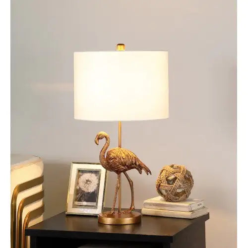Golden Flamingo Chic Table Lamp