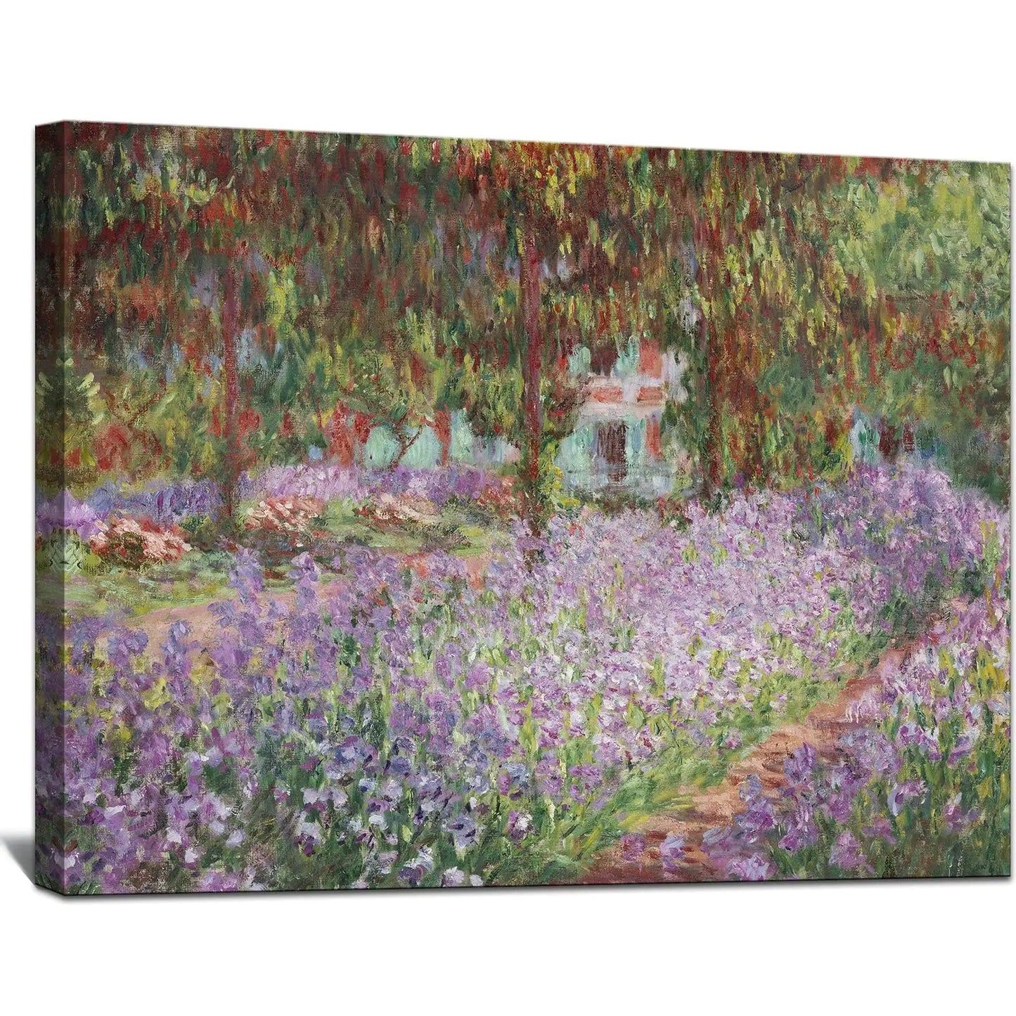 Monet's Garden Iris Canvas Art 24x36